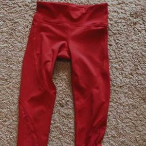 OLD NAVY REDISH PINKISH YOGA LEGGINGS!